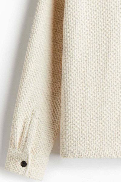 H&M Regular Fit Waffled overshirt