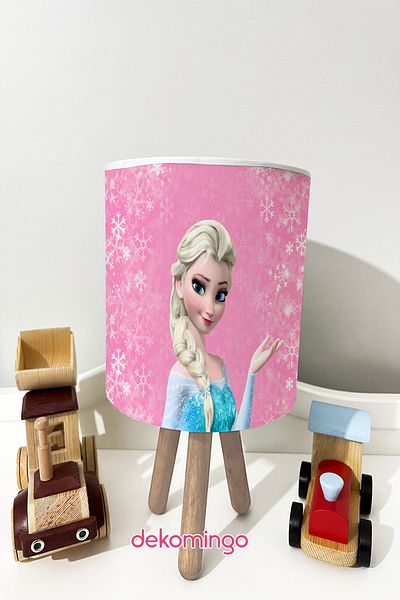dekomingo Girl Character Pink Snowflake - Baby and Children's Room Lampshade