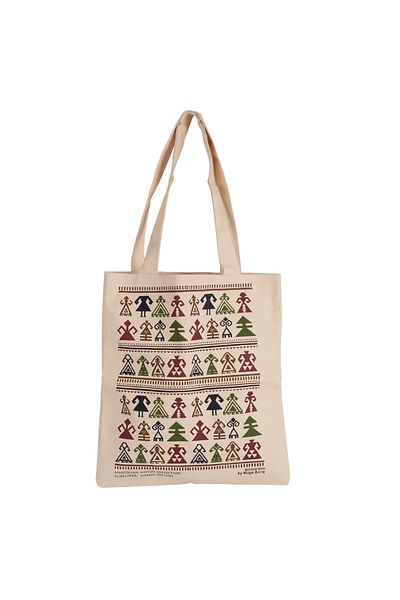 Biggdesign Strap Cream Color Tote Cloth Bag,