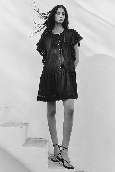 H&M Pintucked cotton dress
