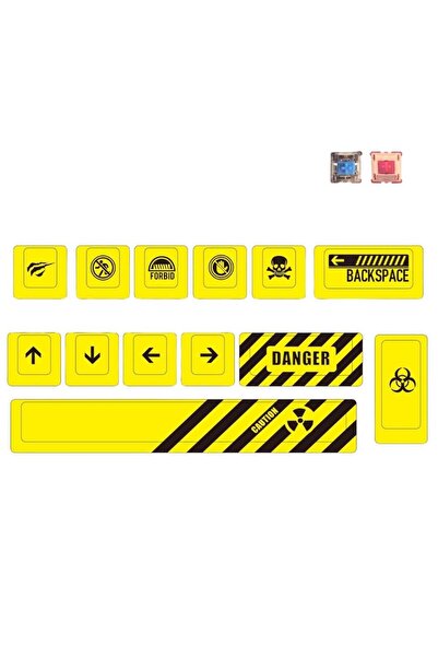 Havit Gamenote KC008 Keycaps 13 Parça PBT Gaming Mekanik Klavye Tuş Takımı