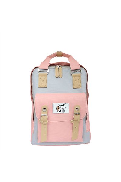 Biggdesign Katzen-Rucksack mit USB-Anschluss, Rosa