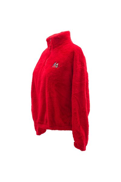 Biggdesign Cats Fleecejacke Für Damen, Sweatshirt, Katzenmotiv, Rot, L