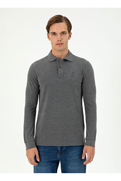 U.S. Polo Assn. Πόλο Ασν. (U.S. Polo Assn.) Ανδρικό φούτερ Classic Collar Ant...
