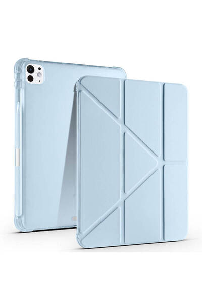 Ummeslem غطاء حماية للتابلت متوافق مع آيباد برو 11 2024، قابل للطي ثلاثي الأب...