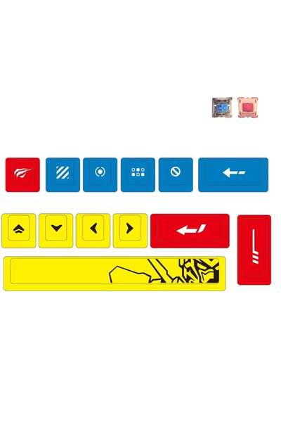 Havit Gamenote KC007 Keycaps 13 Parça PBT Gaming Mekanik Klavye Tuş Takımı