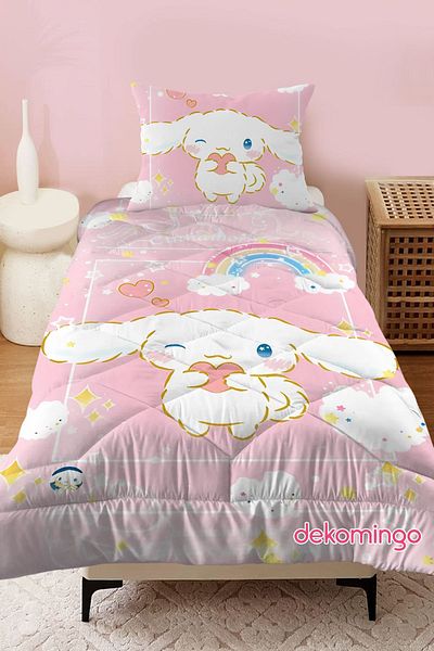 dekomingo Pink Cinnamorol Baby and Children's Room - Quilted Yorgан