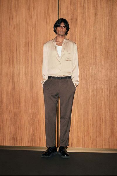 H&M Regular Fit Satin shirt