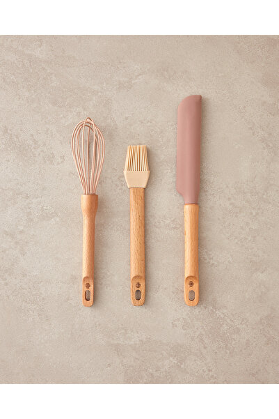 English Home Lucy Silikon 3 Parça Hazırlık Seti 23-26,5-30,5 cm Bej