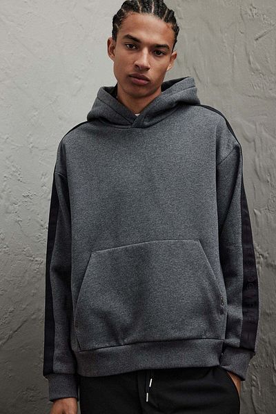 H&M Loose Fit Hoodie with sidestripes