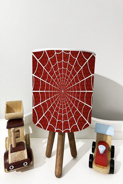 dekomingo RED KNITTED NET CHILD AND BABY ROOM LAMP