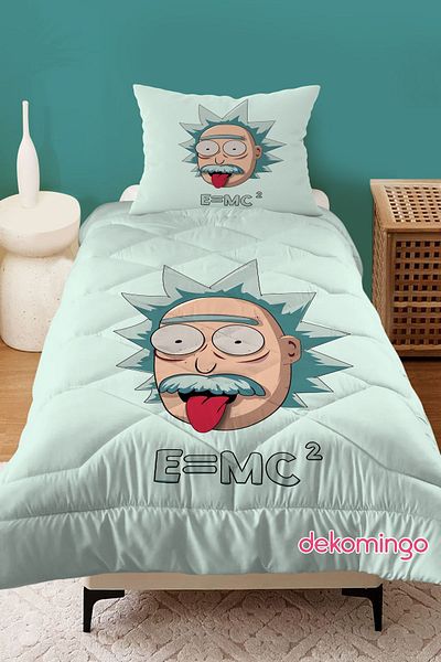 dekomingo Math Einstein Baby and Children's Room Quilted Quilt