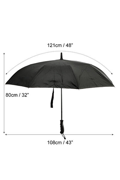 Biggdesign Moods up reverse stockschirm, windproof, 8 stripes, black