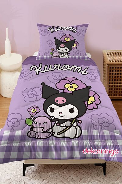 dekomingo Purple Curumi Baby and Children's Room Quilted Quilt