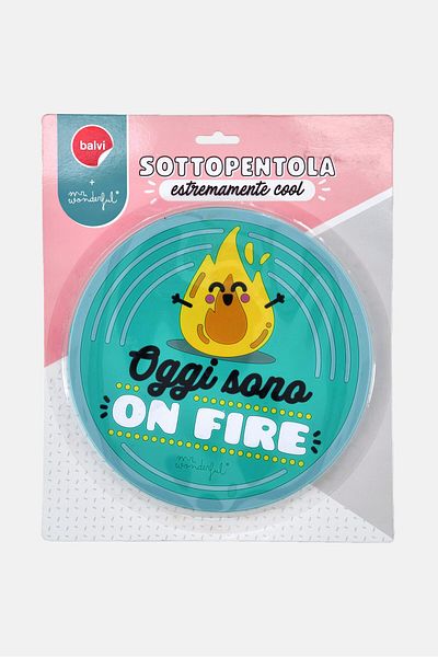 Mr. Wonderful Pan Coaster 20 D X 0,4 W Cm, Blue
