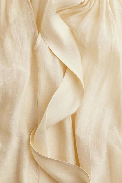 H&M Sheer Tie-neck Blouse