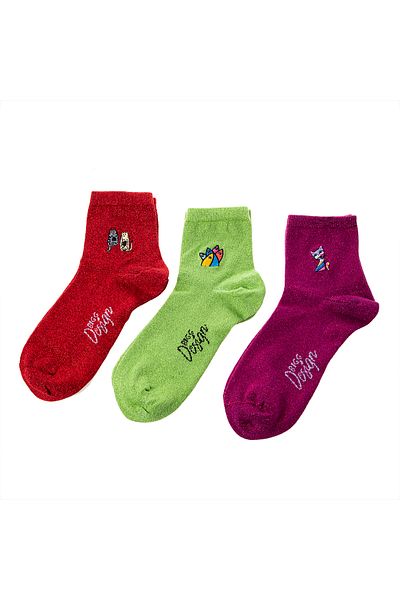 Biggdesign Glitter Women's Socks Set
