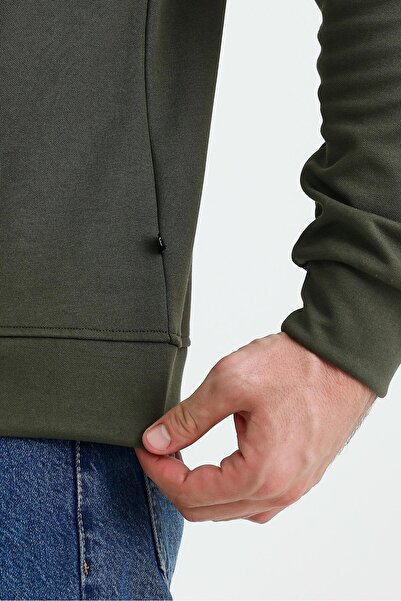 yakamor Unisex Zippered Stand Collar Sweat