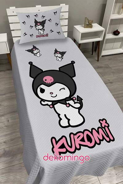 dekomingo Gray Kuromi̇ Baby and Children's Room Pi̇ke Set