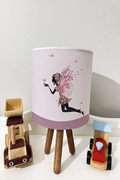dekomingo WINGED GIRL PATTERNED BABY AND CHILDREN'S ROOM LAMP