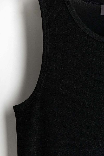 H&M بلوزة معدنية بقصة عادية