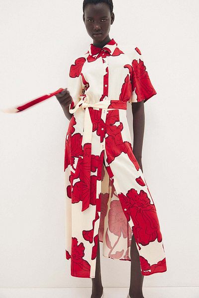 H&M Tie-belt shirt dress