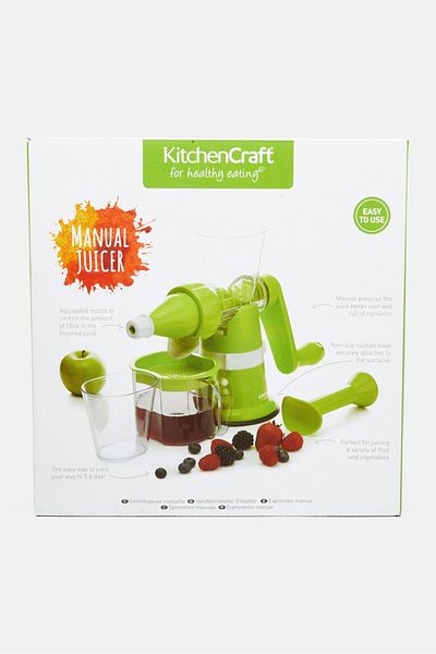 Kitchen Craft Healthy Eating Manual Juicer, Green