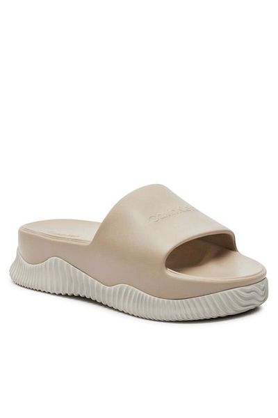 Calvin Klein Női bézs papucs logóval