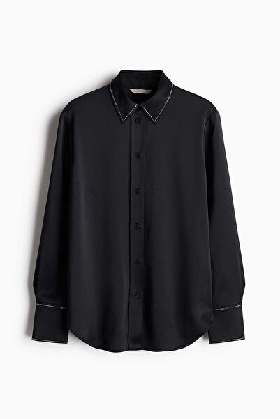 H&M Rhinestone-decorated shirt