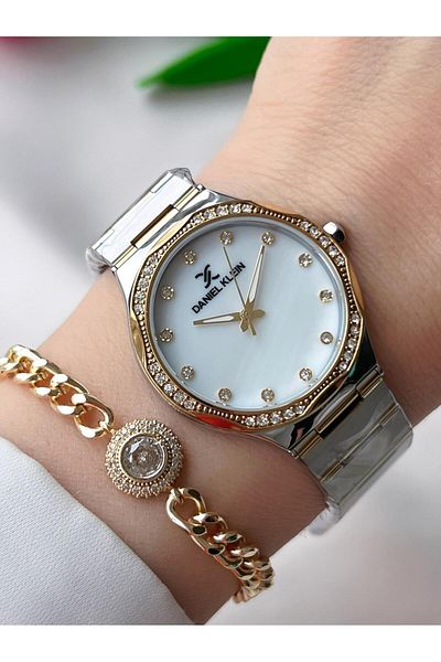 Daniel Klein Women's Watch and Bracelet with 30 Mt Water Resistant Steel Band - Bfg.10734X4