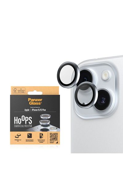 PanzerGlass Hoops Camera Lens Protector iPhone 15 and iPhone 15 Plus - Blue