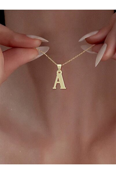 JEWELAi 14 ayar altın A Harfi Kolye Ucu 0.3 gr, KC17146 Kodlu