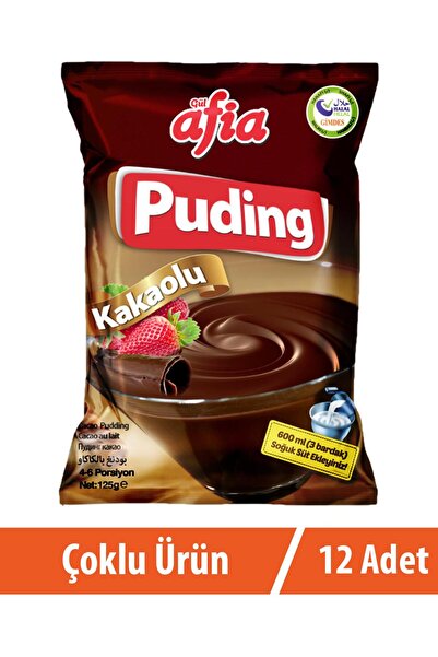Afia Kakaolu Puding 12x125 Gr