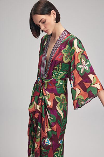 adL Pleated Pareo Dress