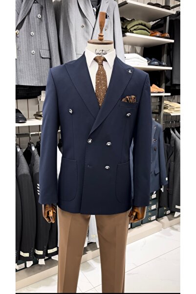 LONATOLİA Erkek Premium İtalyan Stil Slim Fit Erkek Punto Dikişli Torba Cepli...