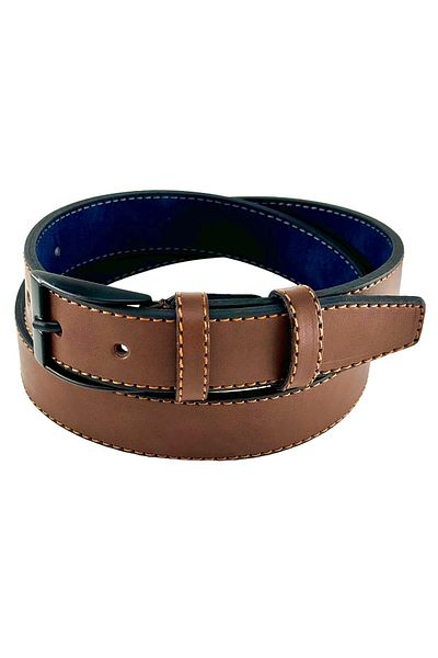 Süzer Deri 3 cm кафяв детски класически колан за сервитьори от изкуствена кожа - G9