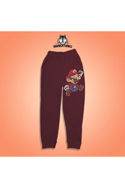 MarkaTurko Mario Bros εμπριμέ unisex Special Design Βαμβακερή παιδική φόρμα 2405-B86