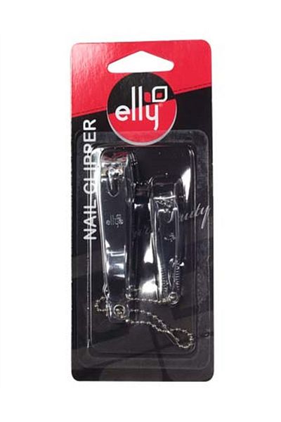 Elly مجموعة مقصات أظافر كبيرة ومتوسطة الحجم مكونة من قطعتين - 01