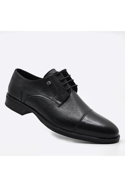 Fosco Black Genuine Leather Men's Casual Shoes - 3129 46 551