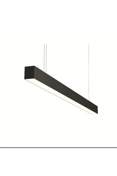LINEAR 200cm (64w) Beyaz Işık (6500k) Siyah Kasa Lineer Led Aydınlatma Avize