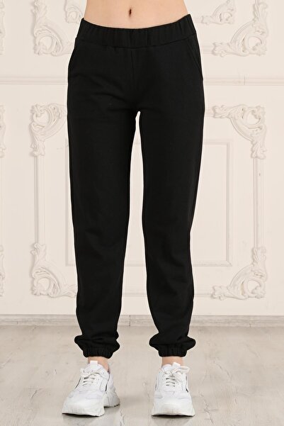 Seamoda High Waist Jogger Black Sweatpants