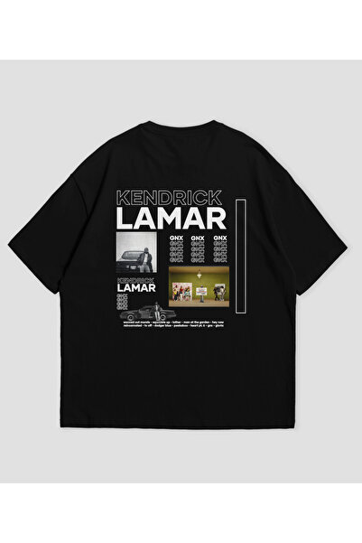 Adrift تي شيرت كبير الحجم للجنسين بتصميم ألبوم Kendrick Lamar GNX