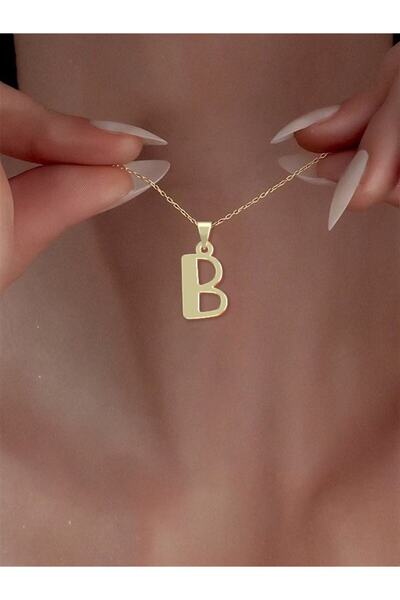 JEWELAi 14 ayar altın B Harfi Kolye Ucu 0.3 gr, KC16707 Kodlu