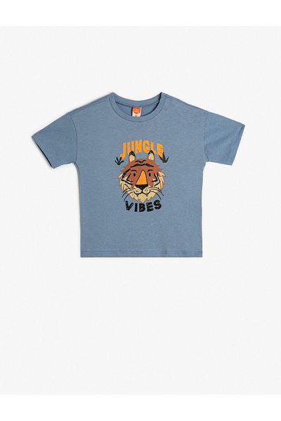 Koton Tiger T-Shirt Short Sleeve Crew Neck