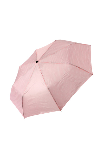 Angel Eyes Pembe Beyaz Puantiyeli Fiber Telli Rüzgara Dayanıklı Tam Otomatik  Şemsiye 8 Telli