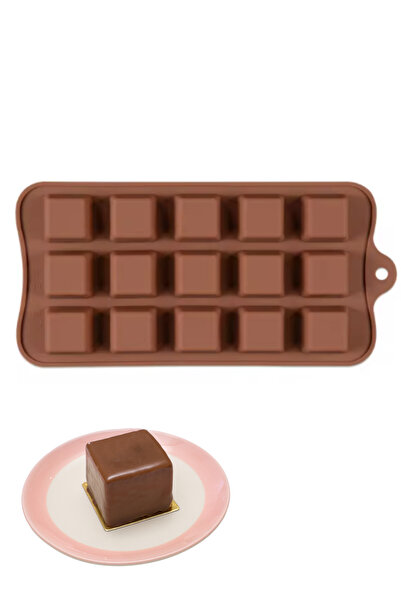 PASTRY PLANET قالب شوكولاتة سيليكون - نمط نجمة مربعة في الأعلى
