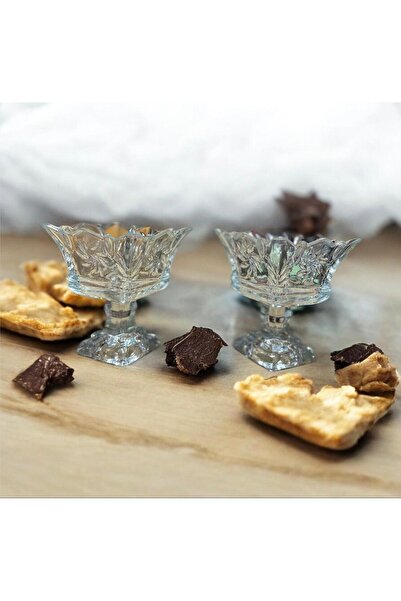 onestophub Σετ 6 Κρυστάλλινα Μπολ για Σνακ, Λουκούμια, Πρωινό, 6 Τεμάχια