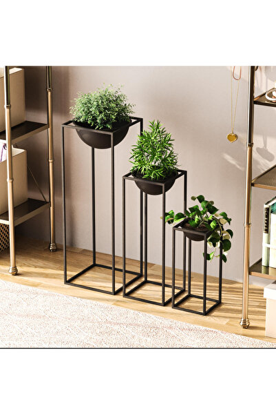 KORKMAZLAR EV DEKORASYON 3 LÜ ÖZEL YASARIM YER SAKSILARI
