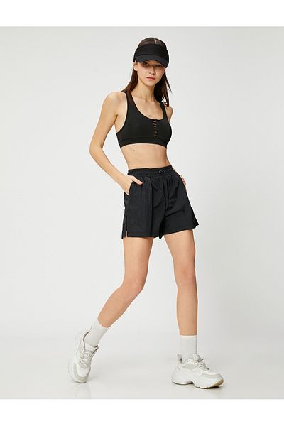 Koton Sutien sport căptușit fără sârmă Fereastra gâtului cu sârmă detaliată