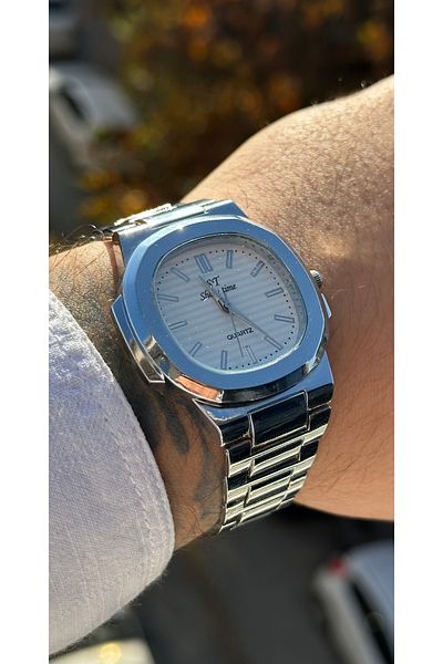 Show Time Stainless Steel Men's Wrist Watch